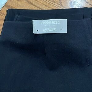 Chico’s Juliet Ponte Ankle Pants Women’s Size 12 Pull On Stretch Knit Smoothing